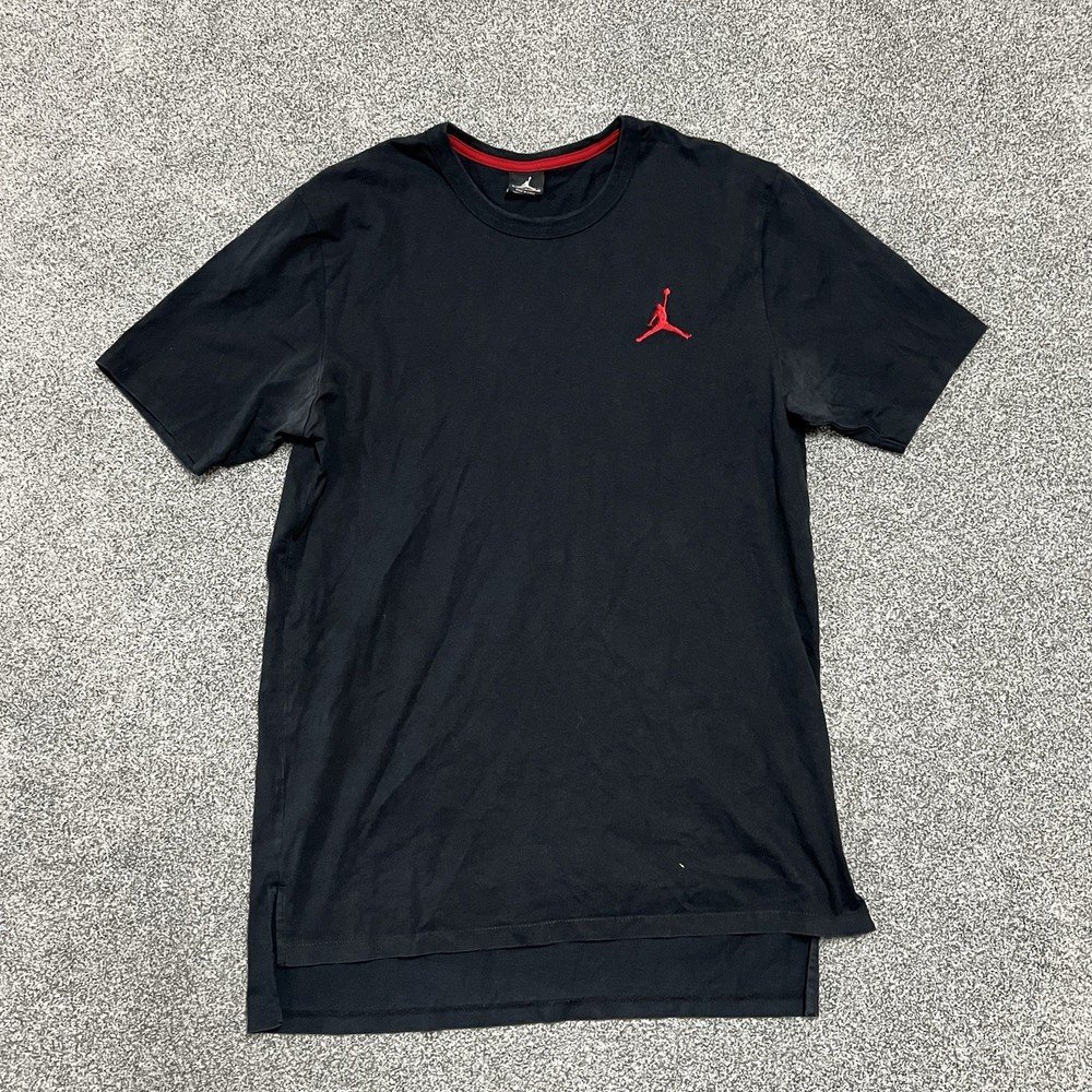 Nike Air Jordan Mens Large Black Jumpman T Shirt Short Sleeve Athletic
