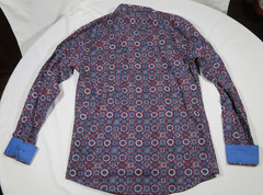 Consequence Men’s Long Sleeve Button-Down Geometric Dress Shirt – Size Medium