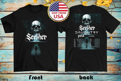 2 Sides Seether Daughtry Map Out Fall 2025 Tour Shirt Black Unisex S-5XL