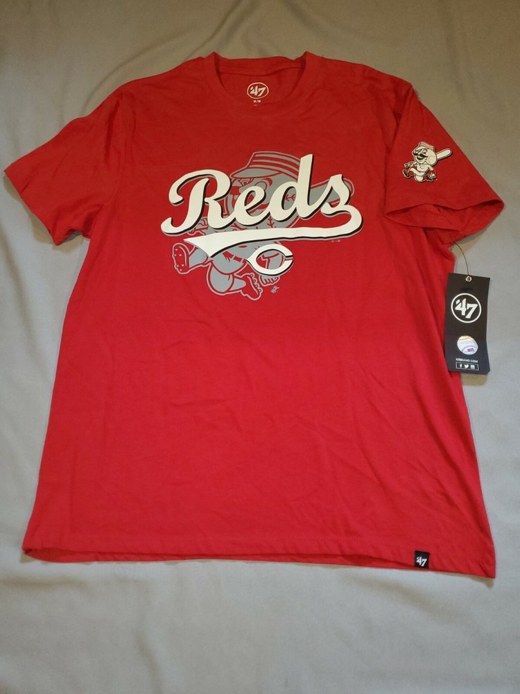 CINCINNATI REDS MLB ’47 ON DECK RIVAL TEE RED T-SHIRT MENS MEDIUM 20960161
