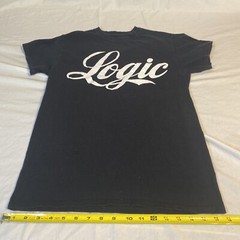 Logic Black Script Logo Tee Size Small Rap Hip-Hop Unisex T-Shirt Men Women Teen