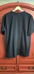 Ed Robinsons Diving Adventures Large Appliqued Pirate Shark Hawaii Black EUC