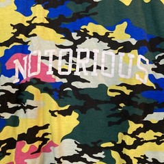 Enter The Void “Notorious” Men’s Multicolored Camo Short Sleeve T-Shirt Sz Med