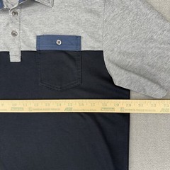 Travis Mathew Polo Shirt Mens M Golf 2-Tone Pique Pima Cotton Pocket Performance