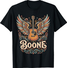 Boone Music Lover Vibes Colorful Artistic Design T-Shirt