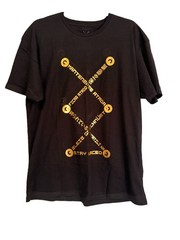 Vandal-A Stay Laced T Shirt Black Gold Graphic Sneaker Head Streetwear Men’s L