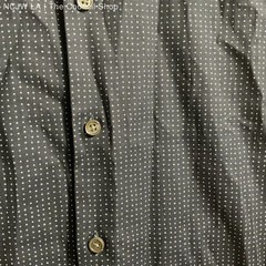 NWT Theory Sylvain Eclipse/Olympic Navy Graphic Print Button Up Shirt – Size S
