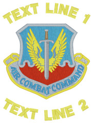 USAF Air Force Air Combat Command Polo Embroidered #963-8800