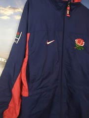 England Team Vintage Training Jacket With Zipped Big Logo Nike Mens Size XL