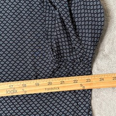 Armani Exchange Geometric Print Band Collar Shirt Button Up Men XL Long Sleeve