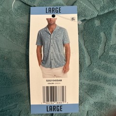 WP Weatherproof Men’s Jacquard Print Soft Terry Shirt