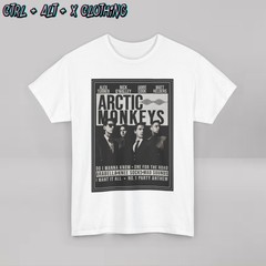 Arctic Monkeys Poster Unisex Tee Shirt, Band Music Fan Gift, Concert Apparel,