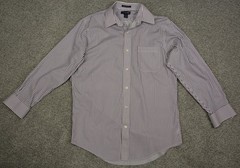 Land’s End Long Sleeve Dress Shirt Men’s 15 (32 Length) Striped Multicolored