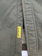 Stanley Mens L Olive Green Flannel Lined Barn Work Shirt Jacket Chore READ