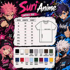 Blonde Hair Anime Boy Hoodie Black Gildan T-Shirt Male