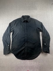 Rag & Bone Button Down Shirt Men M Black Classic Cotton Blend Modern Office Work