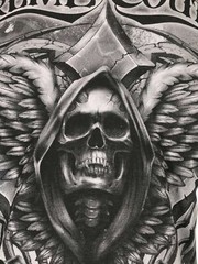 Xtreme Couture Affliction Men’s T-Shirt LAST SCREAM Gray Tattoo Biker S-5XL