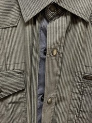 7 Diamonds men’s Small Snap button Long sleeved Shirt
