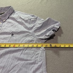 French Connection Button Down Men’s Extra Large Preppy Minimalist Lounge Blue