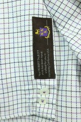 Robert Talbott ESTATE Size 16 Checkered Plaid Dress Shirt Hand Crafted Cotton