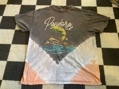 Avatar Pandora! Tie Dye Multi Colored Graphic T-Shirt Size L