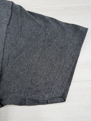 Vtg Hanes Blank Pocket T Shirt Gray Single Stitch Casual 90s Cotton Poly Blend M