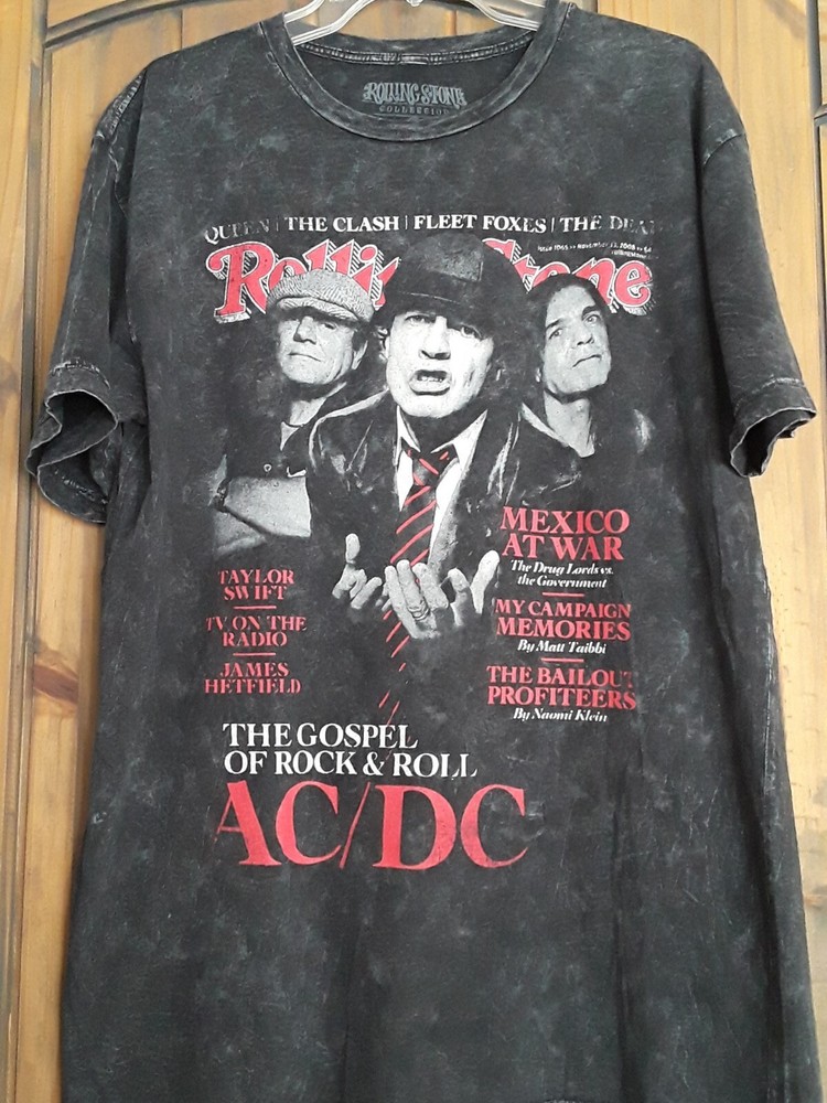 Rollingstone Magazine Collection AC/ DC Mens T Shirt Lrg.