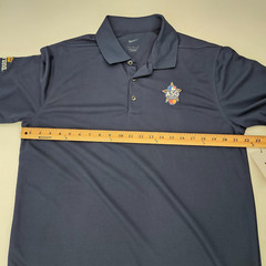 Nike 3 Button Performance Golf Polo Corona Men’s Size Large Navy Blue DC1963 NEW