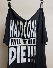 Crazy 1995 Thunderdome “Hardcore Will Never Die” tee