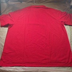 IZOD Advantage Stretch Red Solid Short Sleeve Collared Polo 2XLT Big & Tall