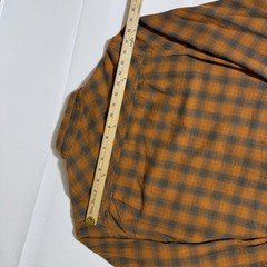Toad & Co. Flannel, Plaid, Organic Cotton, Buttoned Down, Orange, Male, Medium