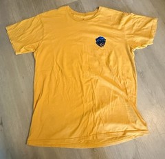 …Lost DoubleGraphic Print Tshirt Vibrant Yellow Straight To Paradise Size Med