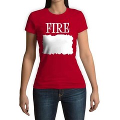 Function – Custom DIY Write In Your Own Text Fire Sauce Women’s Costume T-Shirt