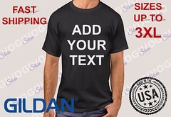 Custom Add Your Text Shirt Message Business Name Personalized Gift T-Shirt Top