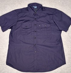 Propper® Men’s Tactical Shirt Short Sleeve Ripstop Duty Work Uniform Navy XL