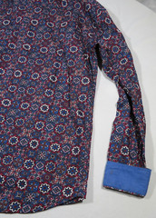 Consequence Men’s Long Sleeve Button-Down Geometric Dress Shirt – Size Medium