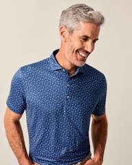 Johnnie-O PIN-UP Featherweight – Lake Blue Polo/Golf Shirt Med NWT $110