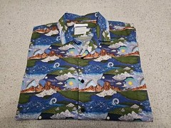 Topman Premium FANTASY ISLAND Lightweight Shirt Made LIBERTY FABRIC SZ Medium