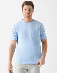 NWT Peter Millar Crown Lava Wash Pocket Tee Blue Mens Size Small $65