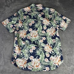 Chubbies Shirt Mens Small Floral Hawaiian 1/ Button Palm Short Sleeve Summer