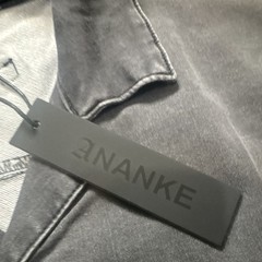 ANANKE Men’s Black Solid Collared Short Sleeve Button-Up Shirt w/ Pockets XL