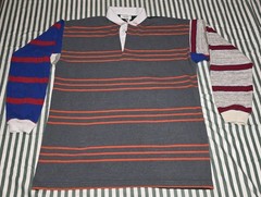 RARE Rowing Blazers 1 Of 1 End Of The Day Long Sleeve Rugby Shirt Size XL