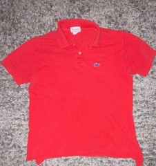 Vintage Izod Lacoste Cotton Piqué Polo Shirt in Red