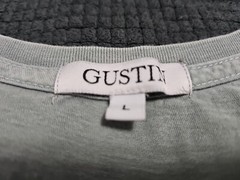 Gustin Jeans Pale Sage Worn Lightweight Lounge Athleisure Tshirt SZ Large