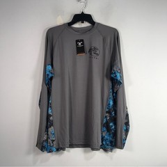 Bass Pro Shops True Timber Camo Long Sleeve Shirt, Men’s Size L -Grey/Blue/Black
