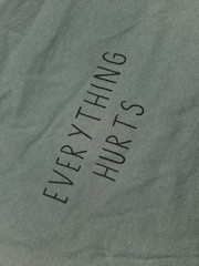 Threadless Everything Hurts Reaper Cemetery Darker Days Shirt Large