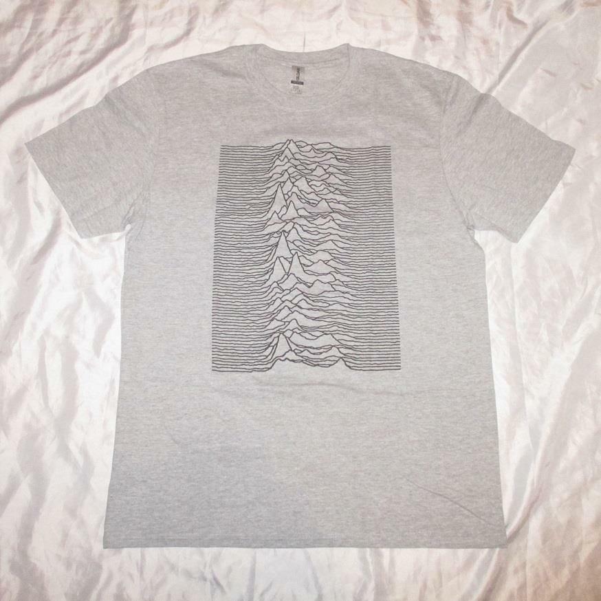 Joy Division Unknown Pleasures Gray Soft T-Shirt Men’s Medium M Rock New