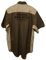 Camel Active Team Spirit Collared Button Down Shirt Mens XL Brown New With Tags