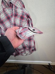 Vintage Levis black Tab Plaid Button Shirt Mens Flap Pocket Western