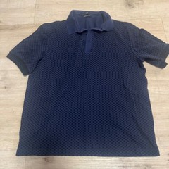 Fred Perry Polo Polka Dot Sz M Mens Blue Black Portugal Punk Oi! GBH Rancid